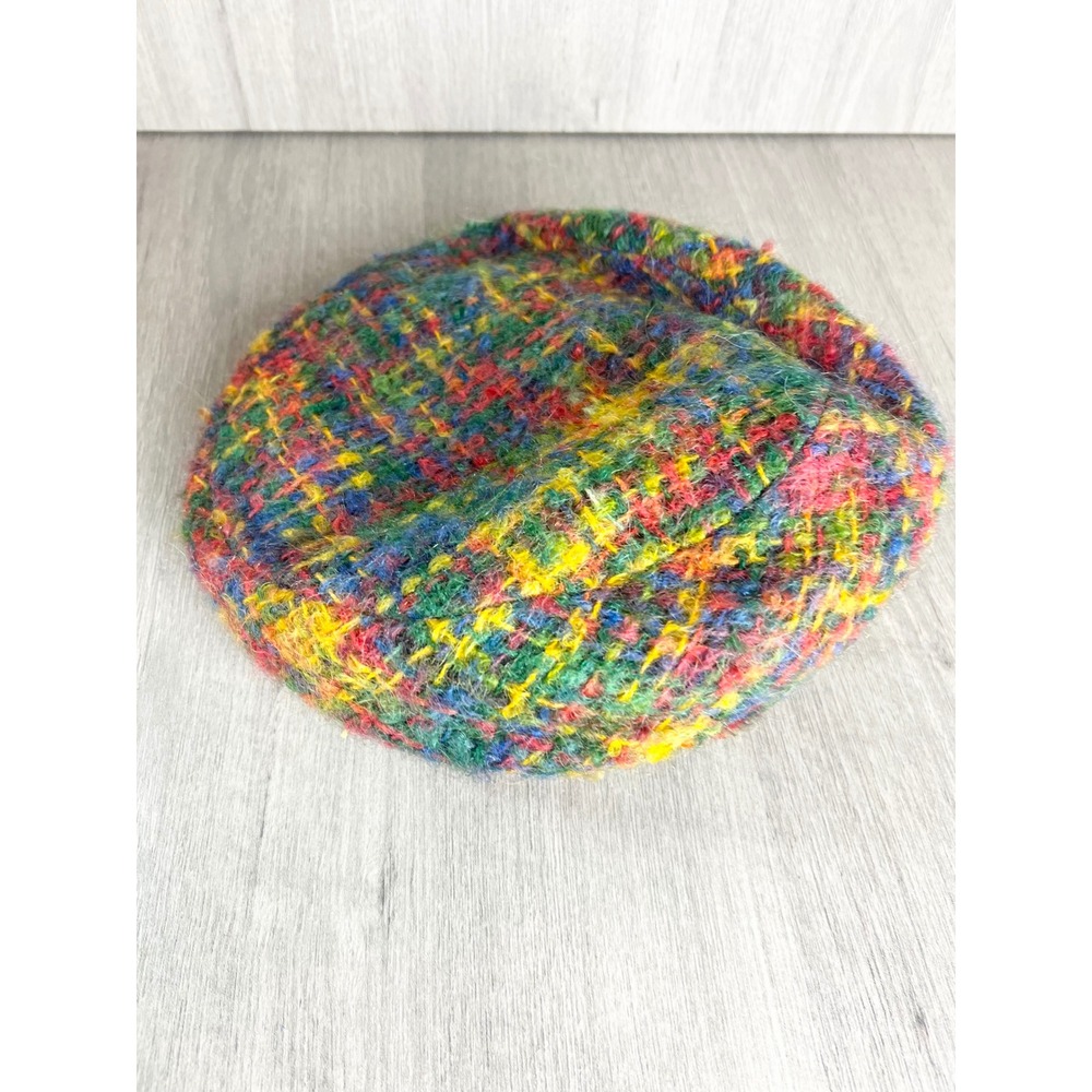 Vintage Polsky's beret hat mohair tweed